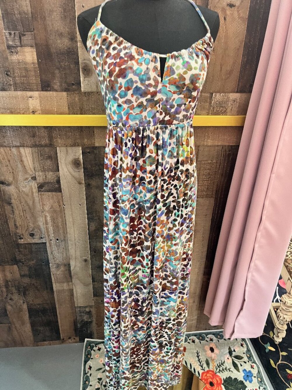 Deletta by Anthropologie "Shapeshifter" Spaghetti Strap Maxi Dress.